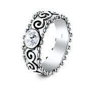 CZ Silver Ring NSR-3211